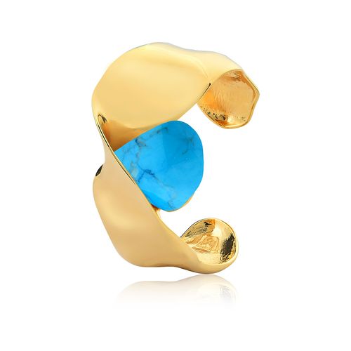 Pulseira Amazonas - Turquesa - Coleção Tropical Samba Banho: Folheado a Ouro