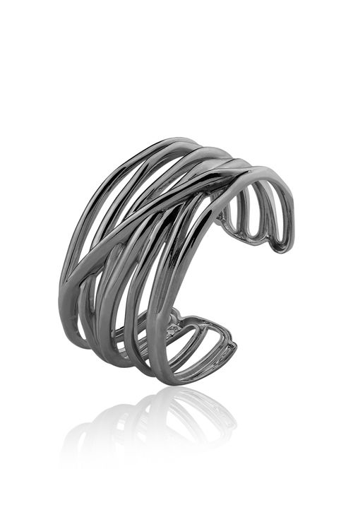 Pulseira Santa Catarina - Coleção Tropical Samba Banho: Ródio Negro