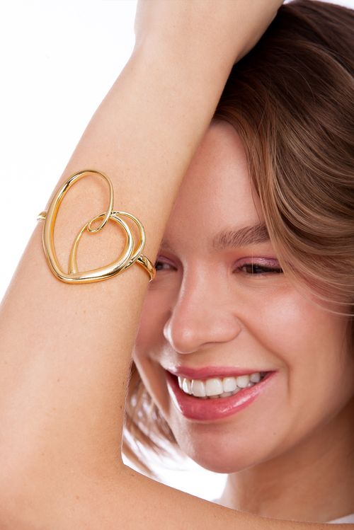Pulseira Eterno - Coleção Uma Prova de Amor Banho: Folheado a Ouro