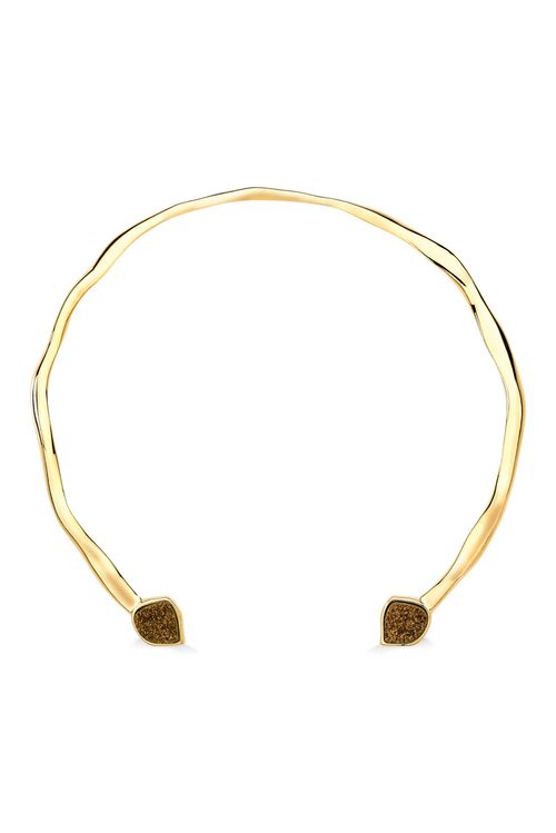 Colar Choker Santa Catarina - Drusa Cobre - Coleção Tropical Samba Banho: Folheado a Ouro