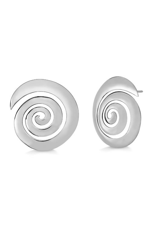 Brinco Tempo Metal - Coleção O Mundo dá Voltas Banho: Ródio Negro