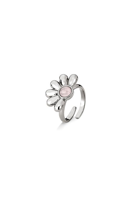 Anel Daisy - Ametista - Coleção À Flor da Pele Banho: Ródio Negro