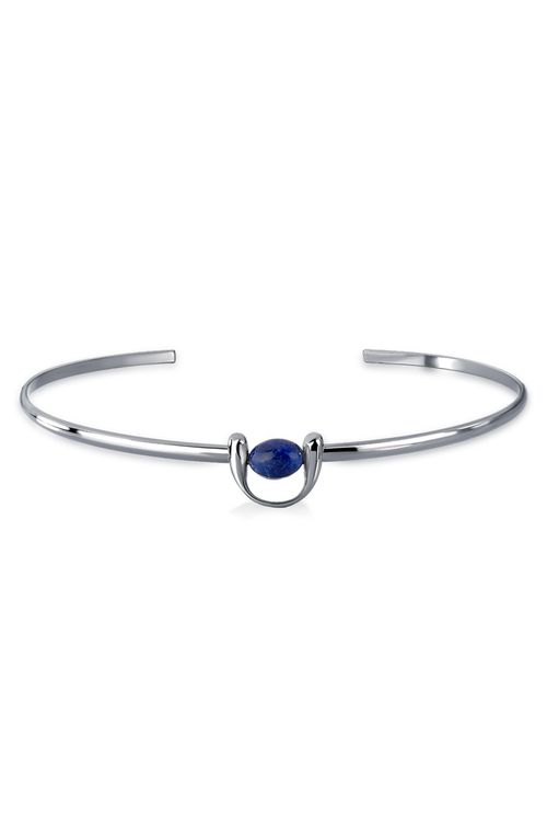 Colar Choker Dança - Sodalita - Coleção Ritmo Banho: Ródio Negro