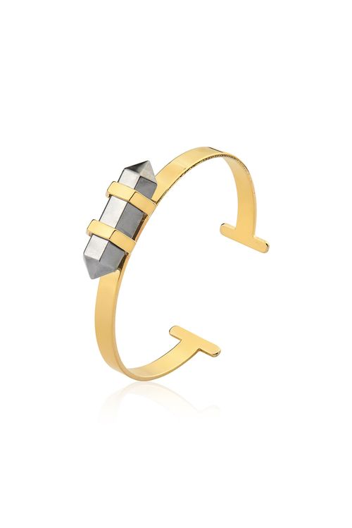 Pulseira Pierre - Cristal Metalizado - Coleção Acquarella Banho: Folheado a Ouro