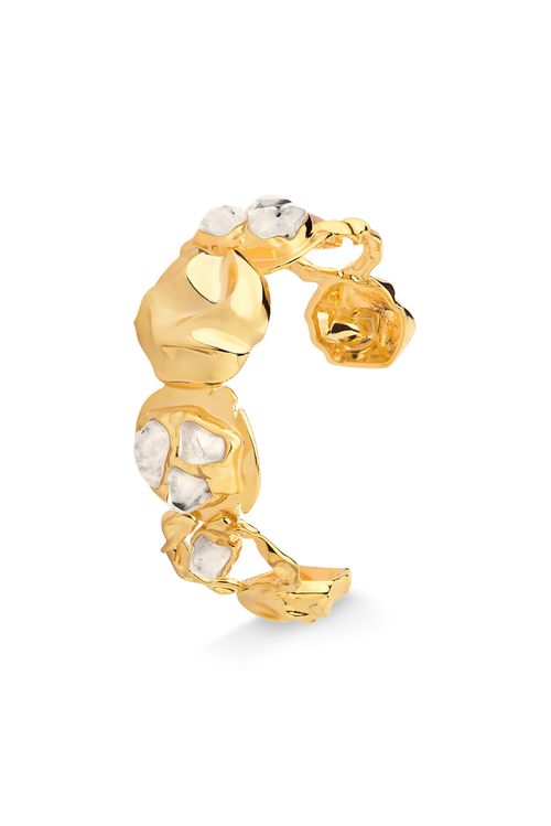 Pulseira Delírio - Cristal Grafitado - Coleção Paradoxo Banho: Folheado a Ouro