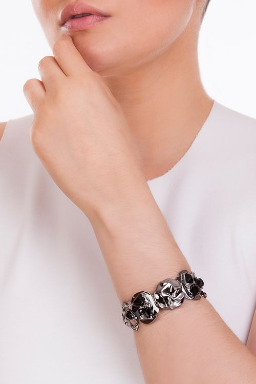 Pulseira Delírio - Ônix - Coleção Paradoxo Banho: Ródio Negro