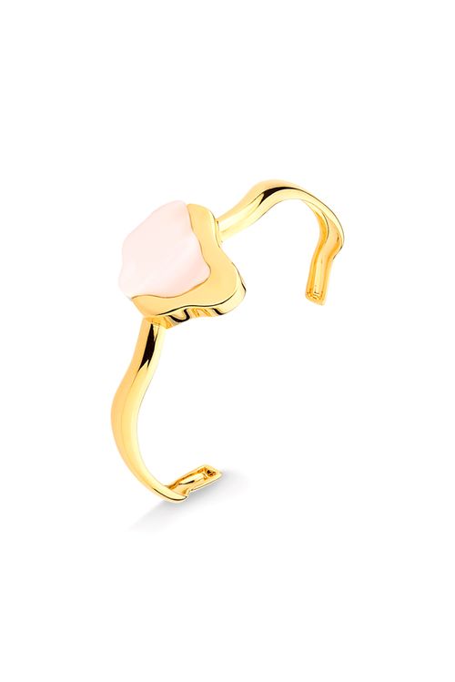 Pulseira Terre - Madrepérola - Coleção Acquarella Banho: Folheado a Ouro