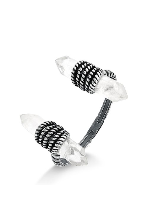 Pulseira Seren - Cristal - Coleção Collab MD + PatBo Banho: Folheado a Prata