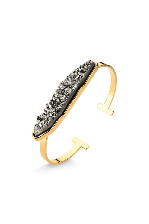 Pulseira U Rock Drop - Drusa Metalizada - Coleção U Rock Banho: Folheado a Ouro