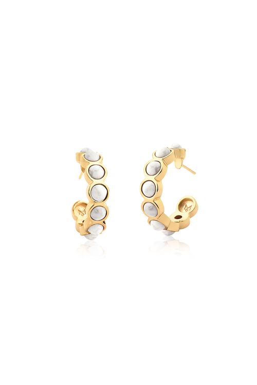 Brinco Argola Aliancinha - Haulita - Coleção Ícone Banho: Folheado a Ouro