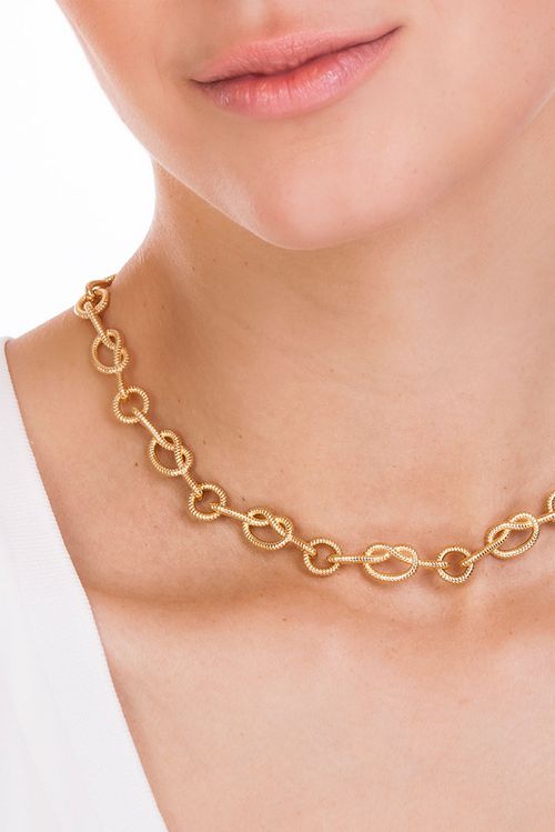 Colar Choker Submerso - Coleção Marea Banho: Folheado a Ouro