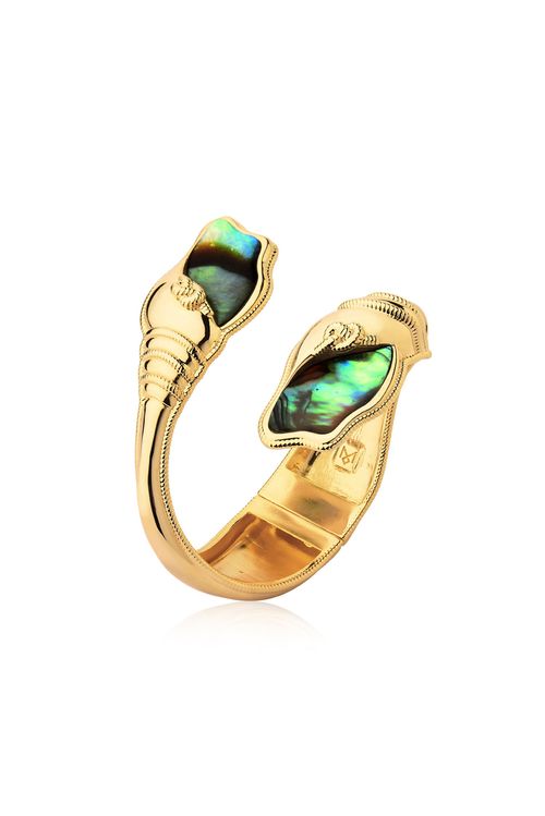 Pulseira Turritela - Abalone - Coleção Marea Banho: Folheado a Ouro