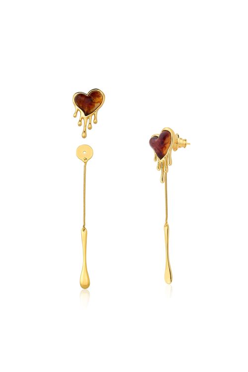 Brinco Delírio - Caramelo - Coleção Impulso Banho: Folheado a Ouro