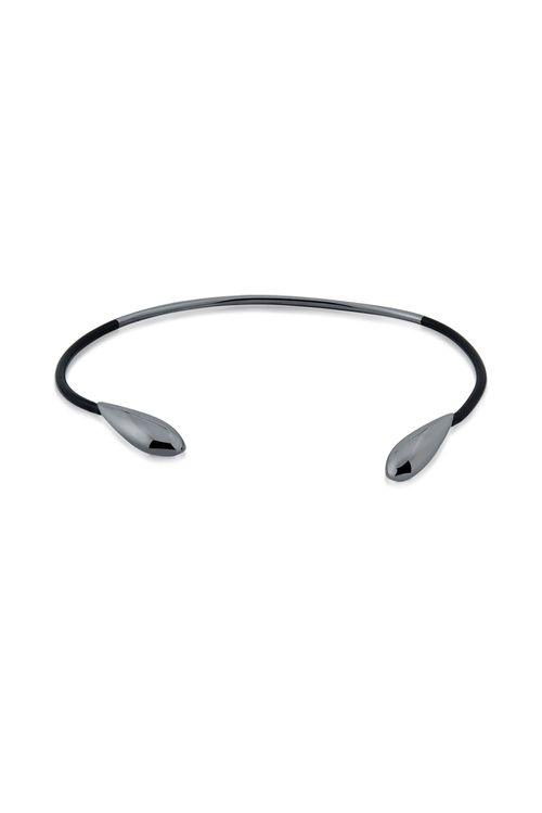 Colar Choker Las Gotas - Preto - Coleção Fusion Banho: Ródio Negro