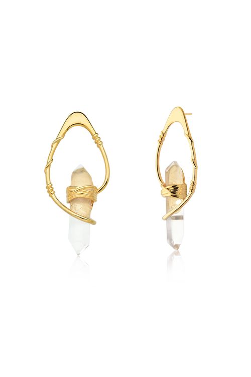 Brinco Boho - Cristal - Coleção Origens Banho: Folheado a Ouro