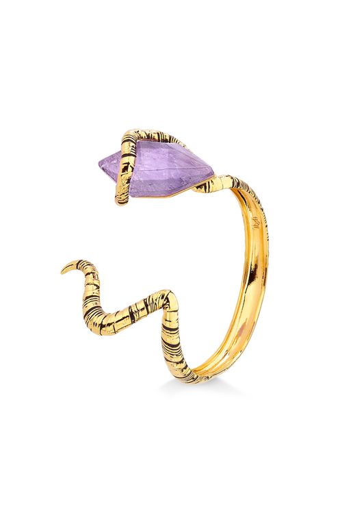 Pulseira Malévola - Ametista - Coleção Disney Malévola Banho: Folheado a Ouro
