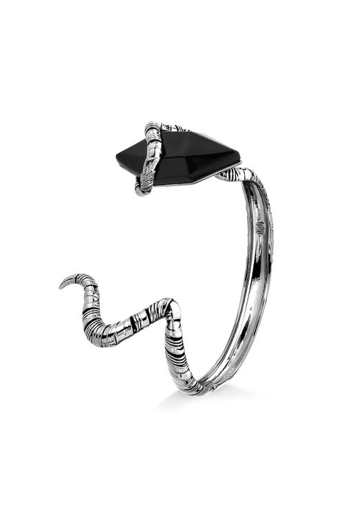 Pulseira Malévola - Obsidiana Preta - Coleção Disney Malévola Banho: Ródio Negro