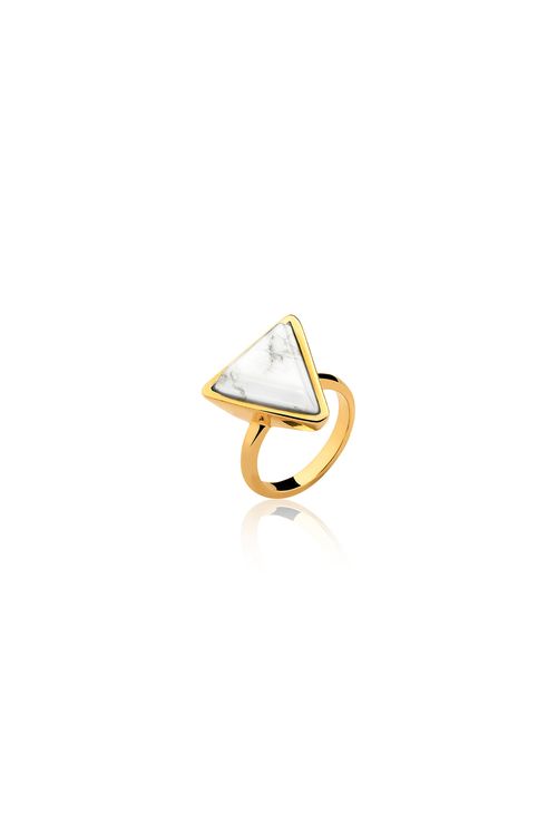 Anel Little Triangle - Haulita - Coleção Geometric Banho: Folheado a Ouro