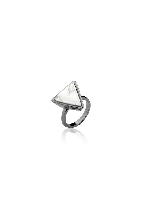 Anel Little Triangle - Haulita - Coleção Geometric Banho: Ródio Negro