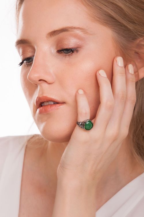 Anel Relicário Tesouro - Ametista, Citrino, Quartzo Rosa e Verde, Cristal - Coleção Ícones Banho: Ródio Negro