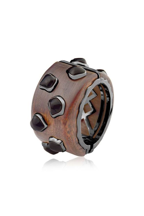 Pulseira Minas Gerais - Ônix - Coleção Tropical Samba Banho: Ródio Negro