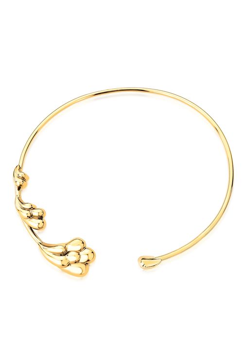 Colar Choker Florada - Coleção Flor e Ser Amor Banho: Folheado a Ouro