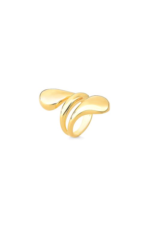 Anel Las Gotas - Coleção Fusion Banho: Folheado a Ouro
