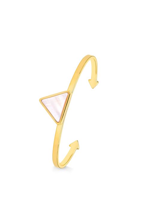 Pulseira Galaxy Triângulo - Madrepérola - Coleção Geometric Banho: Folheado a Ouro