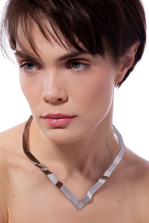 Colar Choker Kaizen - Coleção Ecoa Banho: Ródio Negro
