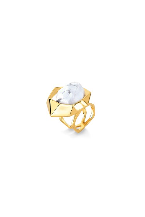 Anel Ikigai - Haulita - Coleção Ecoa Banho: Folheado a Ouro