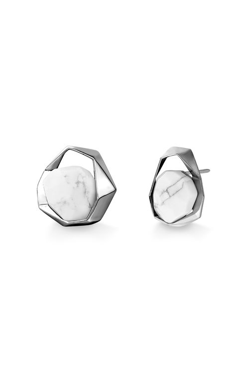Brinco Ikigai - Haulita - Coleção Ecoa Banho: Ródio Negro