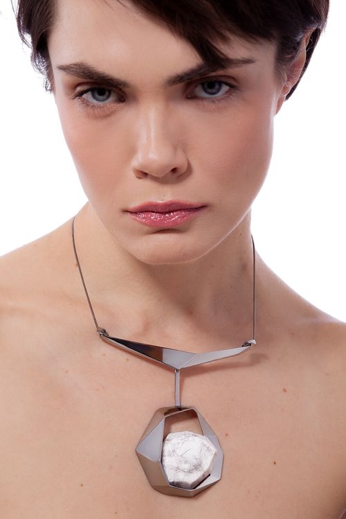 Colar Ikigai - Haulita - Coleção Ecoa Banho: Ródio Negro