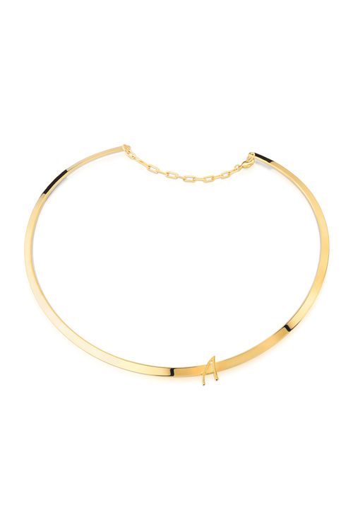 Colar Choker A - Coleção Expressão Banho: Folheado a Ouro