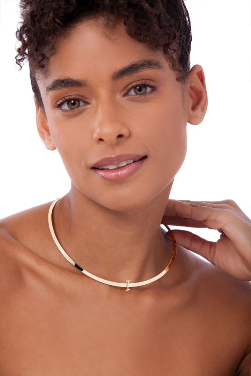 Colar Choker I - Coleção Expressão Banho: Folheado a Ouro