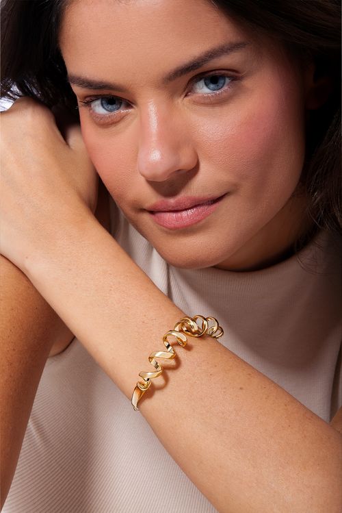 Pulseira Zest - Pérola - Coleção Dolce Tropicália Verão Banho: Folheado a Ouro