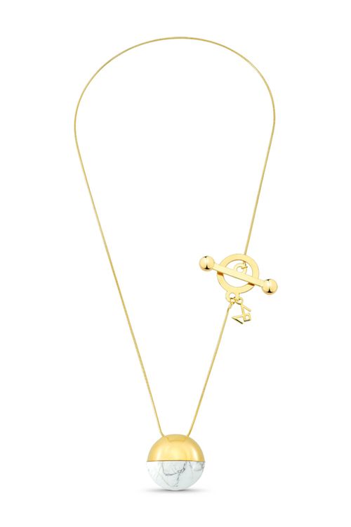 Colar DOT - Haulita - Coleção Dot Banho: Folheado a Ouro