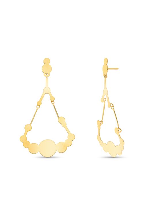 Brinco DOT Plate - Coleção Ícones Banho: Folheado a Ouro